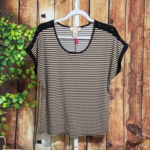 Diana Belle Stripe Blouse Size XL
